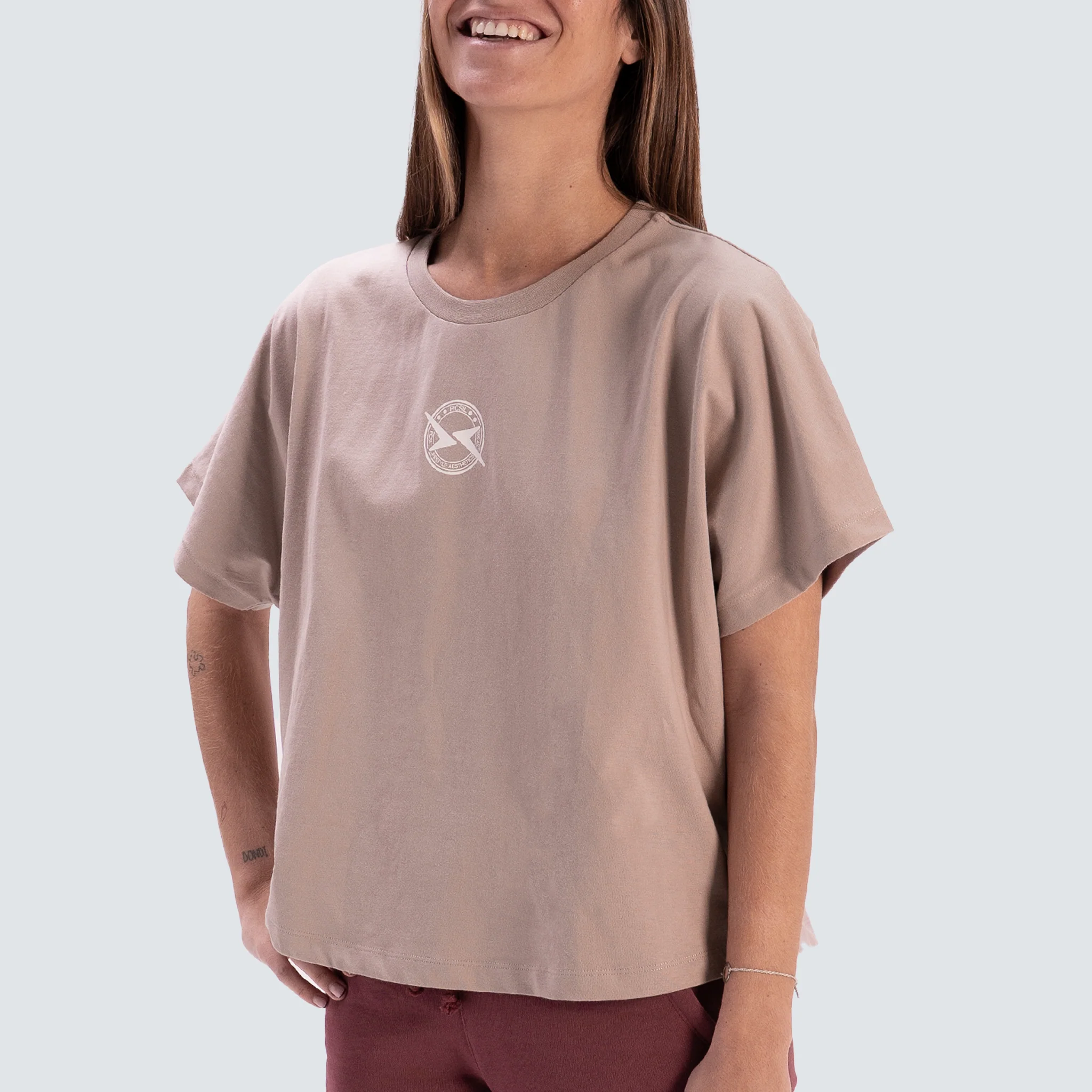 Camiseta Cropped Oversize Mujer Lifestyle AW25 - Image 12