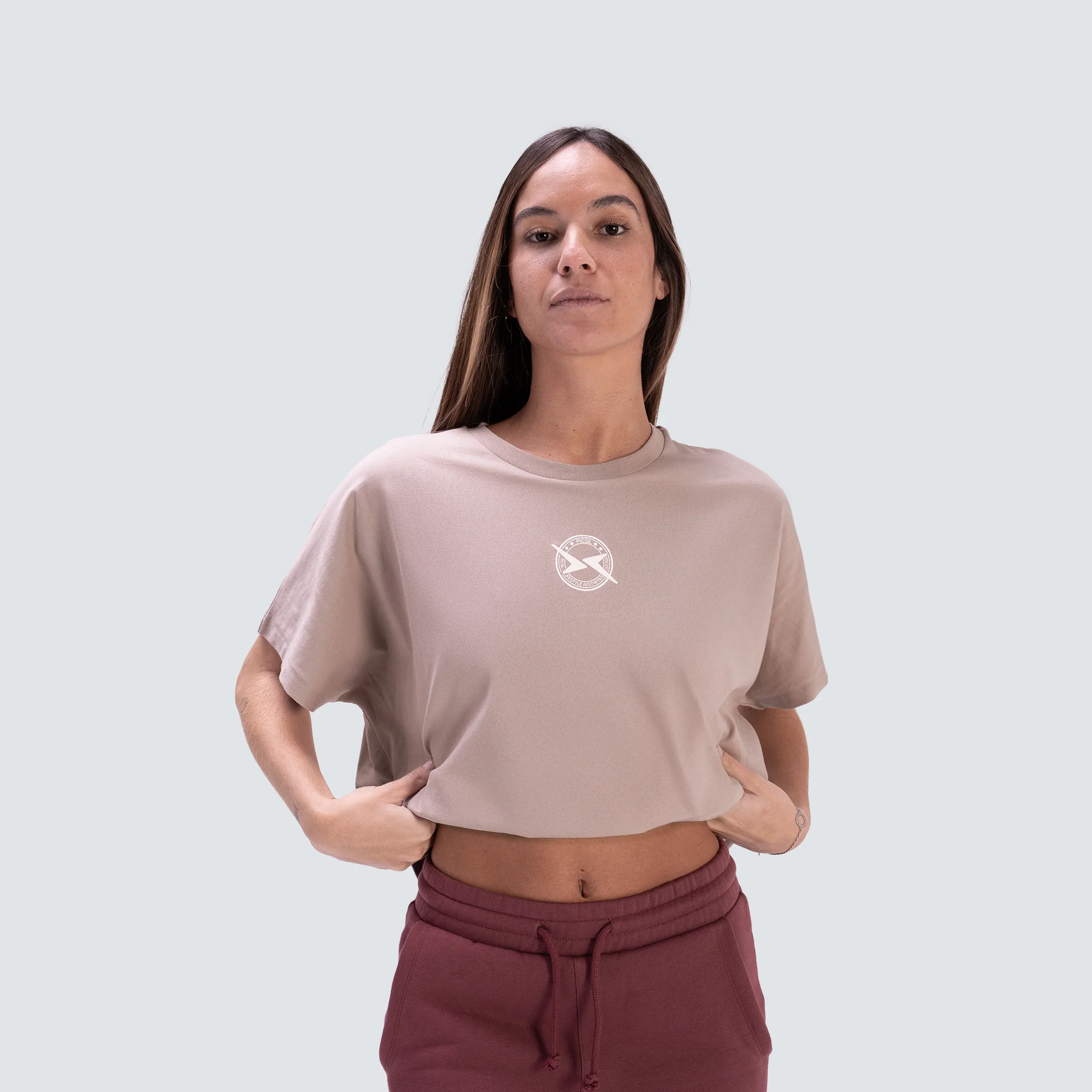 Camiseta Cropped Oversize Mujer Lifestyle AW25 - Image 13