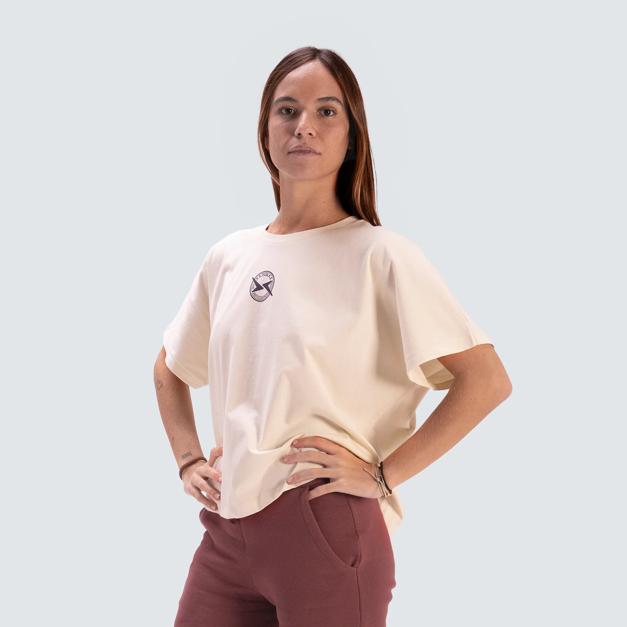 Camiseta Cropped Oversize Mujer Lifestyle AW25 - Image 18
