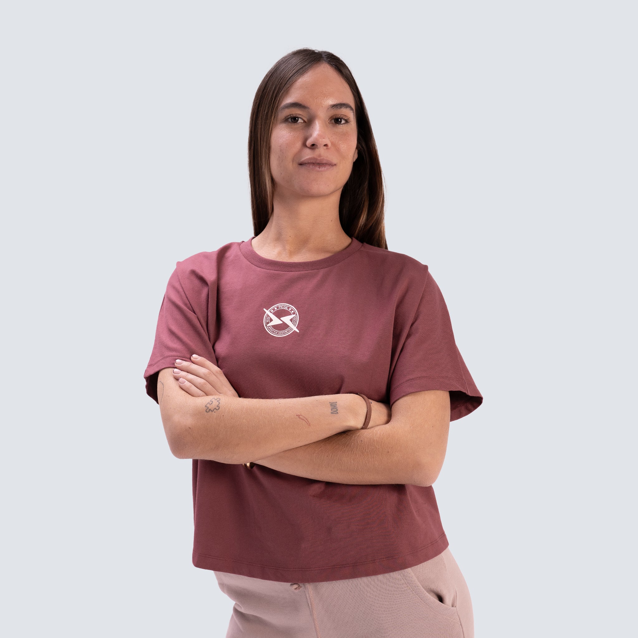 Camiseta Cropped Oversize Mujer Lifestyle AW25 - Image 2