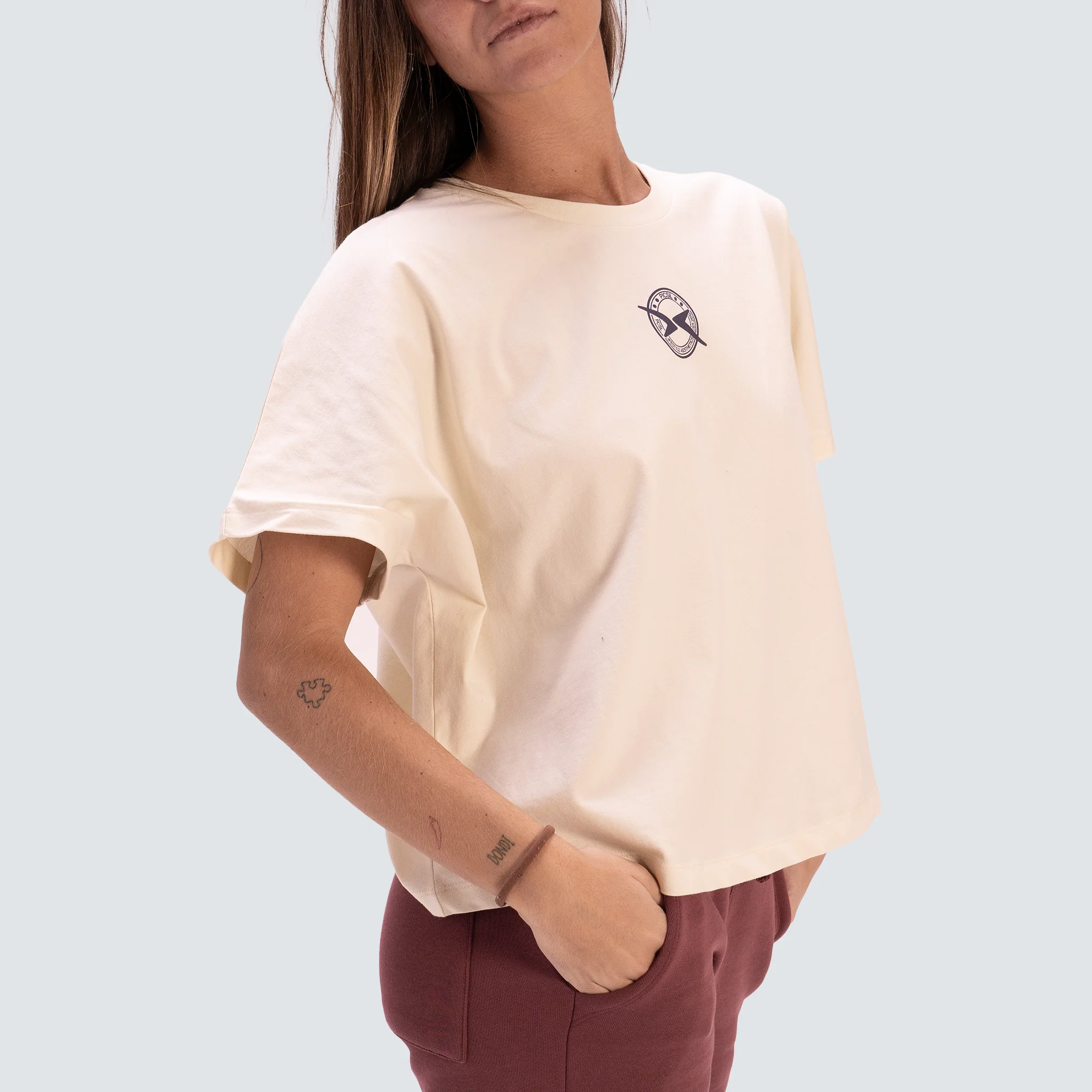Camiseta Cropped Oversize Mujer Lifestyle AW25 - Image 22