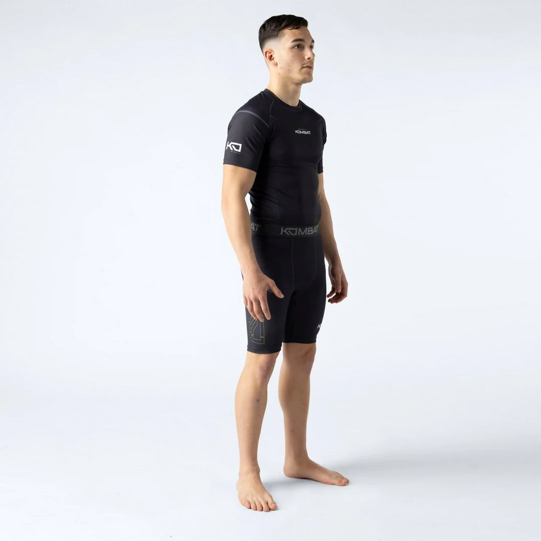 Camiseta rashguard manga corta KOMBAT Kobalt para hombre - Image 7