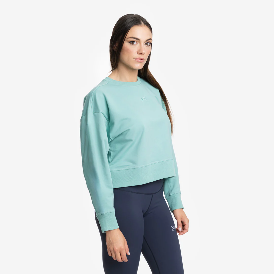 Sudadera Mujer Crop Jersey Stretch - Image 9