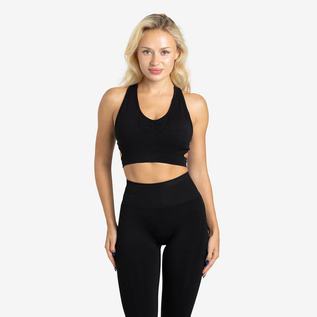 Sujetador Deportivo Tank con Cuello en V Seamless - Image 17